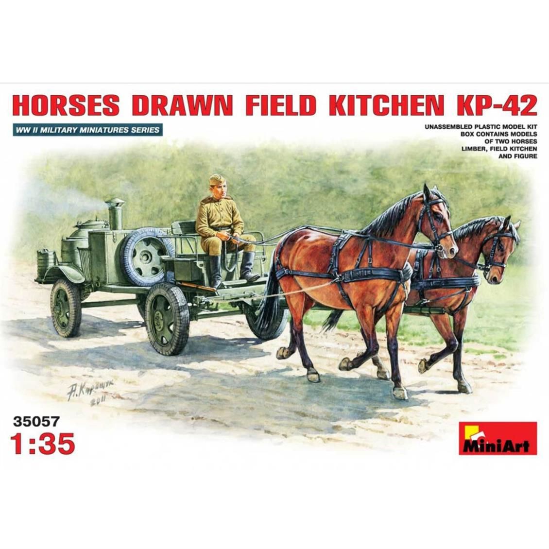 35057 1/35 HORSES DRAW FIELD KITCHEN KP-42