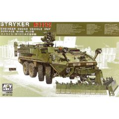 AFV Club AF35132 1/35 Stryker M1132 Engineer Squad Vehicle SMP Surface Mine Plow Mayın Temizleme Aracı Demonte Plastik Maketi