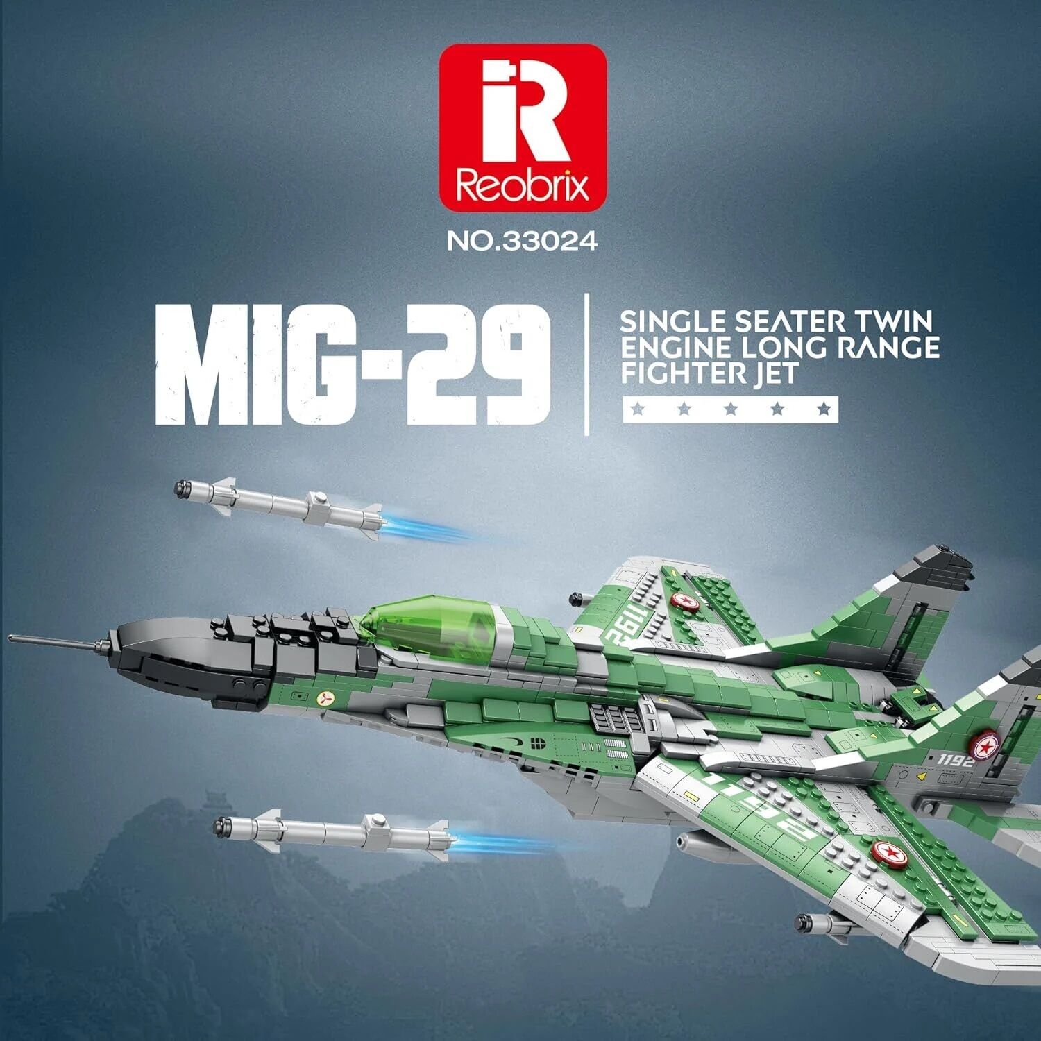 MIG-29 Mikoyan Gurevich Fighter Plane Puzzle Maket