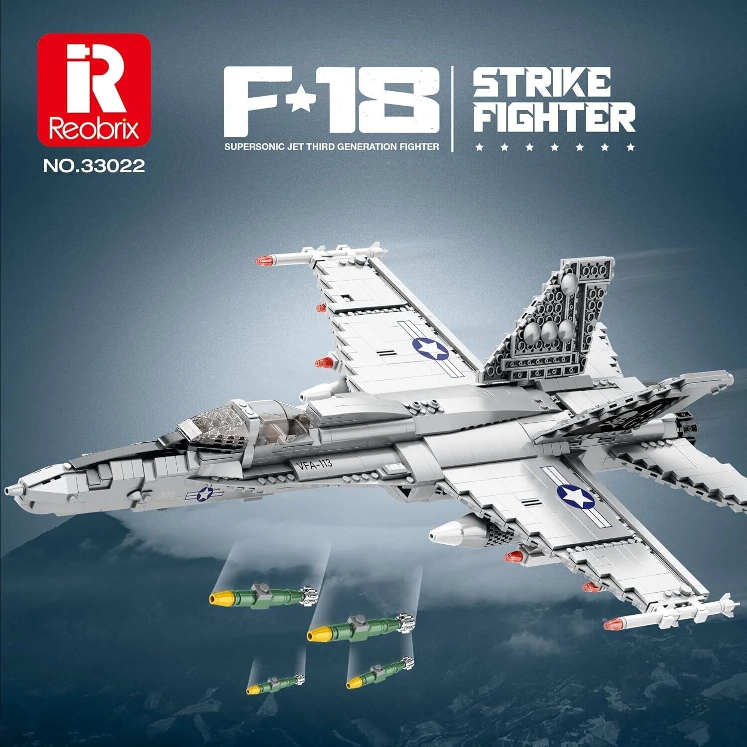 F-18A Hornet Strike Fighter Plane Puzzle Maket