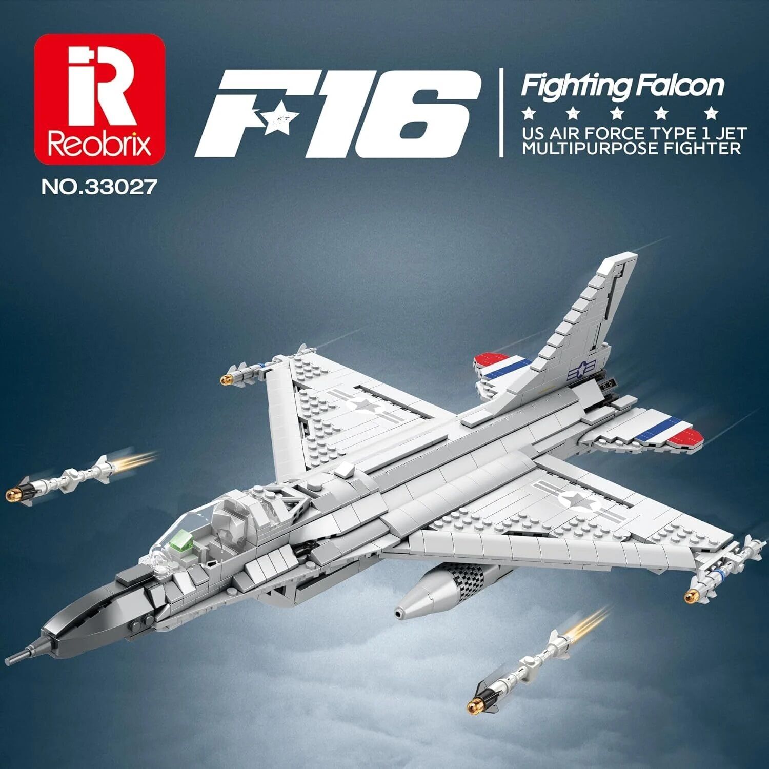 Fighter Aircraft F-16 Fighting Falcon Puzzle Maket
