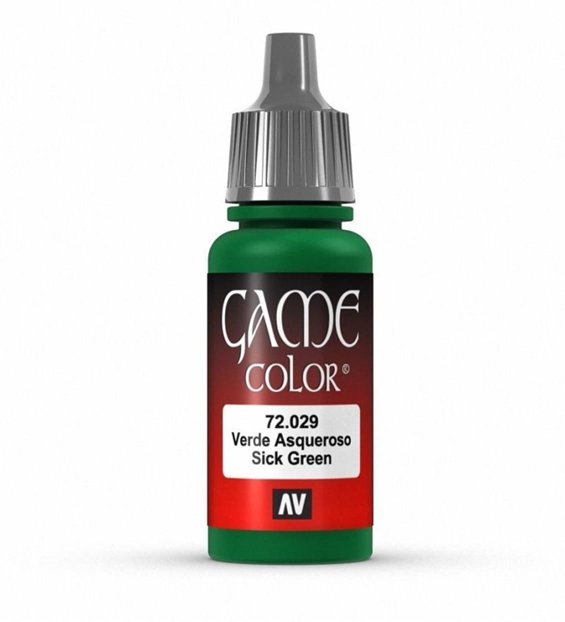 Vallejo 72029 17 ml. Sick Green, Game Color Serisi Model Boyası