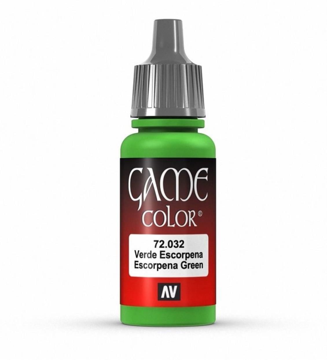 Vallejo 72032 17 ml. Escorpena Green, Game Color Serisi Model Boyası