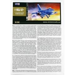 Mistercraft G116 1/48 F-16C Block 52 + Jastrzab (Hawk) Savaş Uçağı Demonte Plastik maketi