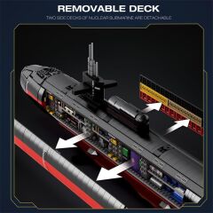 1/125 Los Angeles-Class SSN Submarine Puzzle Maket