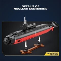 1/125 Los Angeles-Class SSN Submarine Puzzle Maket