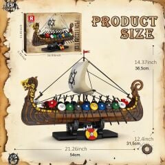 Viking Savaş Gemisi Puzzle Maket