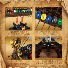 Viking Savaş Gemisi Puzzle Maket