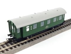 Starter Set Passenger Train with Steam loco PKP, PIKO A-Track w. Railbed