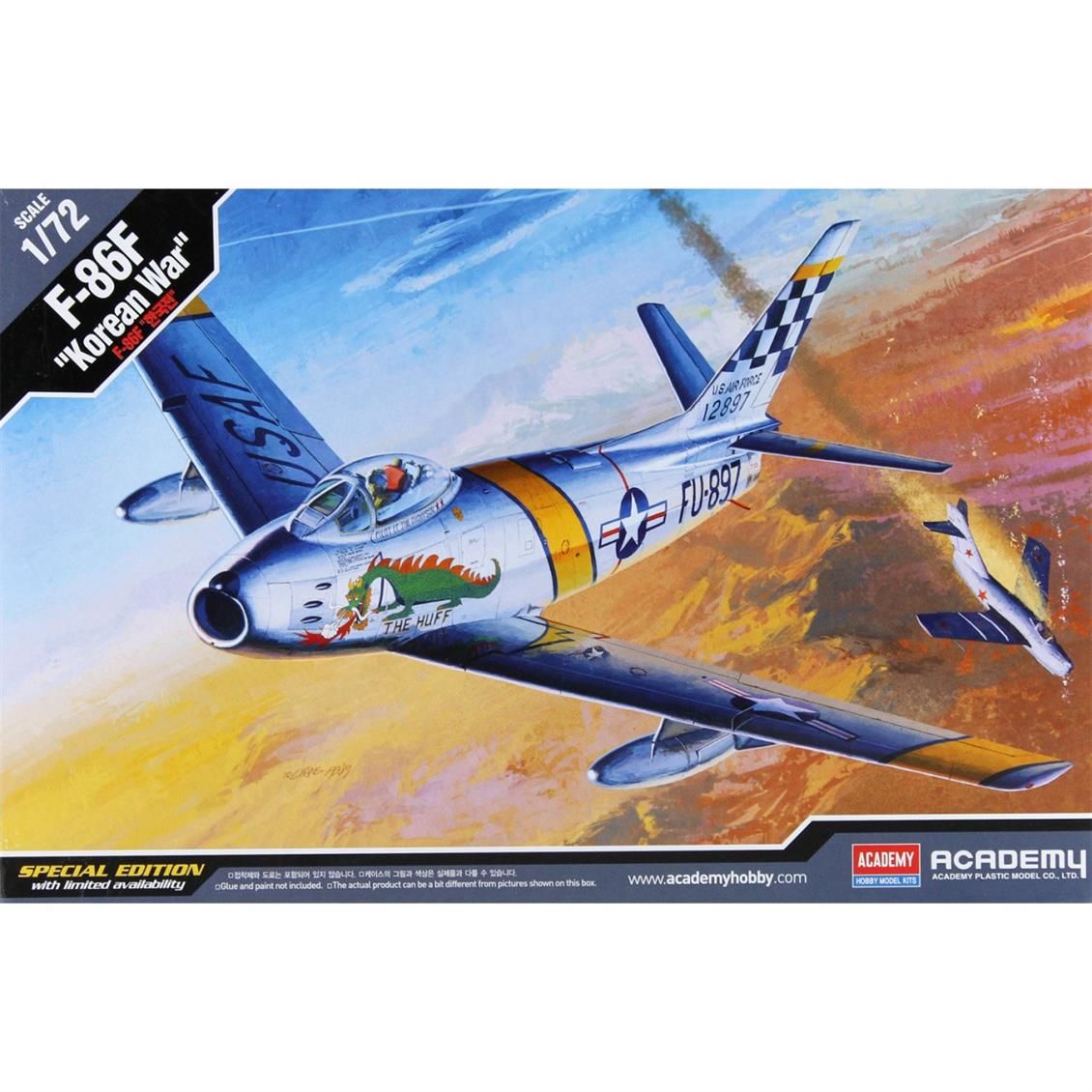 Academy 12546 1/72 F-86F (Korean War) Special Edition Savaş Uçağı Demonte Plastik Maketi