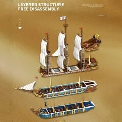 The Royal Fleet The Sun Yelkenli Gemi Puzzle Maket