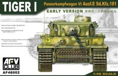 AFV Club AF48002 1/48 Tiger I Erken Dönem Tankı Demonte Plastik Maketi