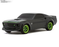 HPI Nano-TTR 1969 Ford Mustang 1/64 RTR-X Electric 2WD Micro Touring RC Car (Grey) w/2.4GHz Radio, Battery & USB-C Cable