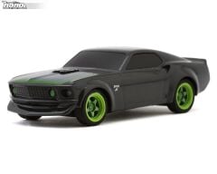 HPI Nano-TTR 1969 Ford Mustang 1/64 RTR-X Electric 2WD Micro Touring RC Car (Grey) w/2.4GHz Radio, Battery & USB-C Cable
