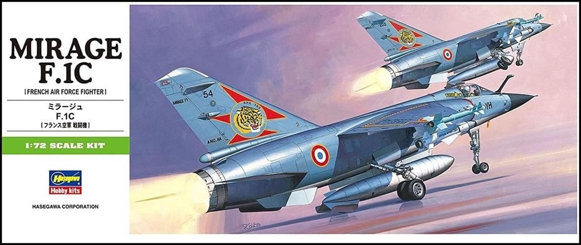 Hasegawa B4 00234 1/72 Ölçek Mirage F.1C Savaş Uçağı Plastik Model Kiti