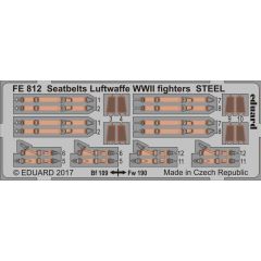 EDUARD FE812 1/48 Seatbelts Luftwaffe WWII fighter