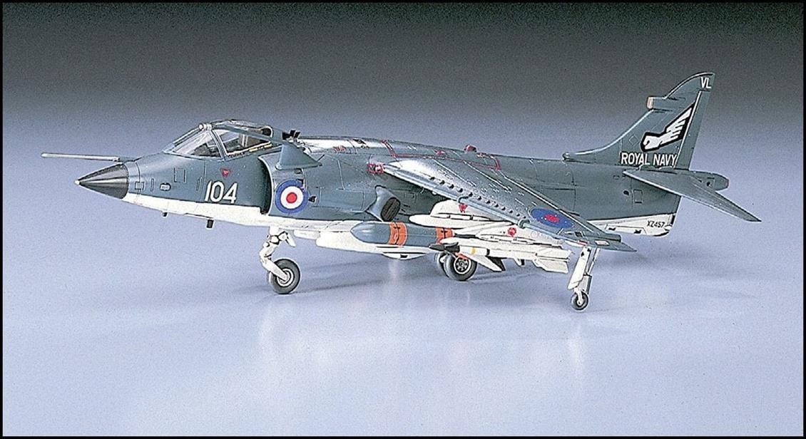 Hasegawa B5 00235 1/72 Ölçek Sea Harrier FRS Mk.1 Savaş Uçağı Plastik Model Kiti