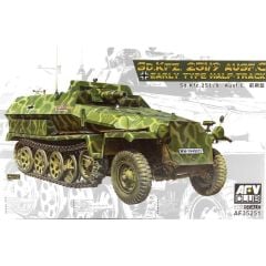 AFV Club AF35251 1/35 Sd.Kfz. 251/9 Ausf. C Early type half-track Askeri Araç Demonte Plastik Maketi