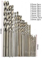 0.3-3,5 mm. Karışık Matkap Ucları, 25 Adet