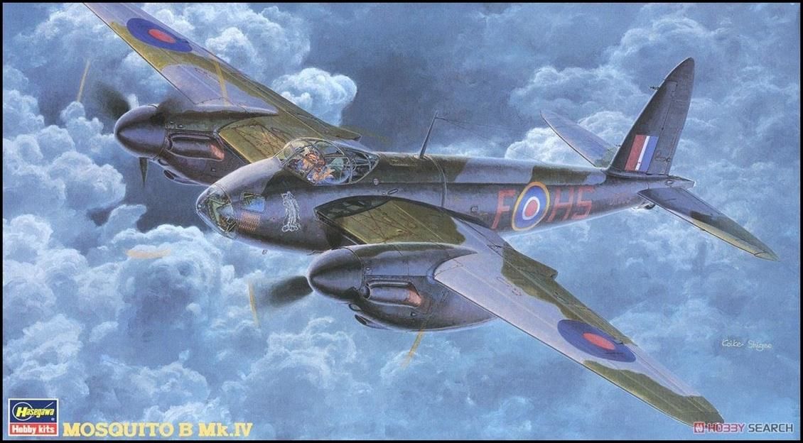 Hasegawa 51217 1/72 Ölçek Mosquito B Mk. IV Savaş Uçağı Plastik Model Kiti