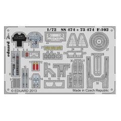 EDUARD SS474 1/72 F-102 S.A. FOR MENG Maket Detay