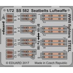 EDUARD SS582 1/72 Seatbelts Luftwaffe WWII fighter