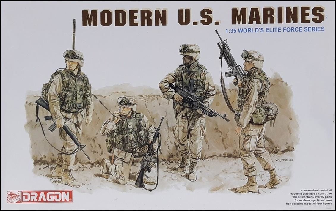 Dragon 3027 1/35 Ölçek Modern ABD Deniz Piyadeleri Asker Figürleri Plastik Model Kiti