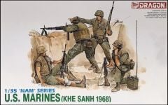 Dragon 3307 1/35 Ölçek ABD Deniz Piyadeleri (Khe Sanh 1968) Asker Figürleri Plastik Model Kiti