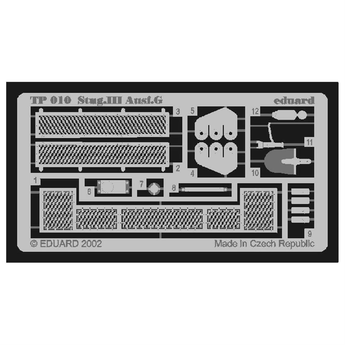 EDUARD TP010 1/35 StuG.III Ausf.G FOR TAMIYA Maket