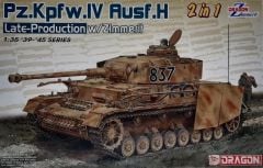 Dragon 6933 1/35 Ölçek Pz.Kpfw.IV Ausf.H Geç Dönem Zimmeritli Tank Plastik Model Kiti
