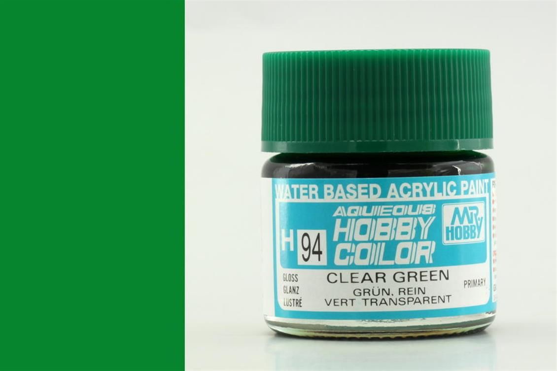 Gunze H094 10 ml. Clear Green, Aqueous Serisi Maket Boyası