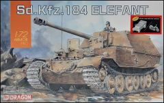 Dragon 7515 1/72 Ölçek Sd.Kfz.184 Elefant (with Kubelwagen & bike) Tankı Plastik Model Kiti