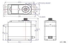 FT5115M 15kg Analog Metal Gear Servo