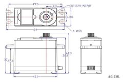 FT5115M 15kg Analog Metal Gear Servo