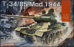 Dragon 7556 1/72 Ölçek T-34/85 mod. 1944 Tankı Plastik Model Kiti