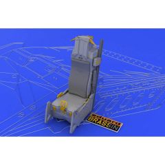 EDUARD 648008 1/48 F-16 late seat FOR TAMIYA Maket