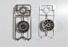 Tamiya Metal-Plated Front Wheels 30mm Chrome (2pcs)