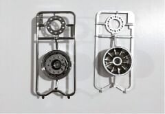 Tamiya Metal-Plated Front Wheels 30mm Chrome (2pcs)