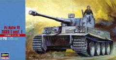 Hasegawa MT8 31108 1/72 Ölçek Pz.Kpfw VI Tiger Ausf.E Tank Plastik Model Kiti
