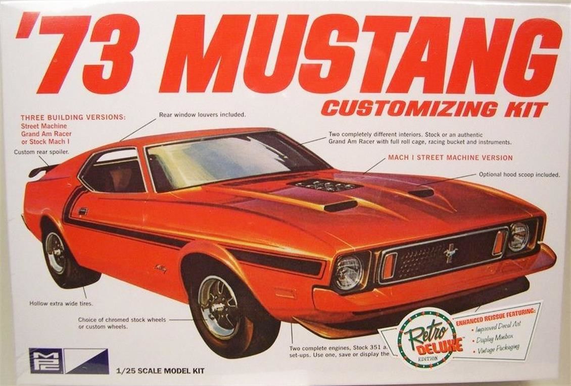 MPC 846 1/25 1973 Ford Mustang Araba Demonte Plastik Maketi