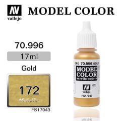 Vallejo 70996 17 ml. (172) Gold-Metallic, Model Color Serisi Model Boyası