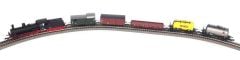 Starter Set Steam locomotive G7.1 with 5 Freight Cars DR, PIKO A-track w. Railbed