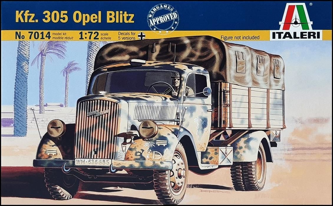 Italeri 7014S 1/72 Kfz. 305 Opel Blitz Askeri Kamyon Demonte Plastik Maketi