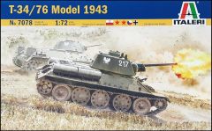 Italeri 7078S 1/72 T-34/76 Mod. 43 Tank Demonte Plastik Maketi