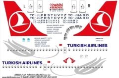 Babibi DAT01145 1/200 Thy, Airbus A319, Dekal Çıkartma