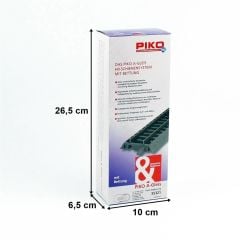 Piko 55321 1/87 Ölçek, Yataklı Ray Seti-C