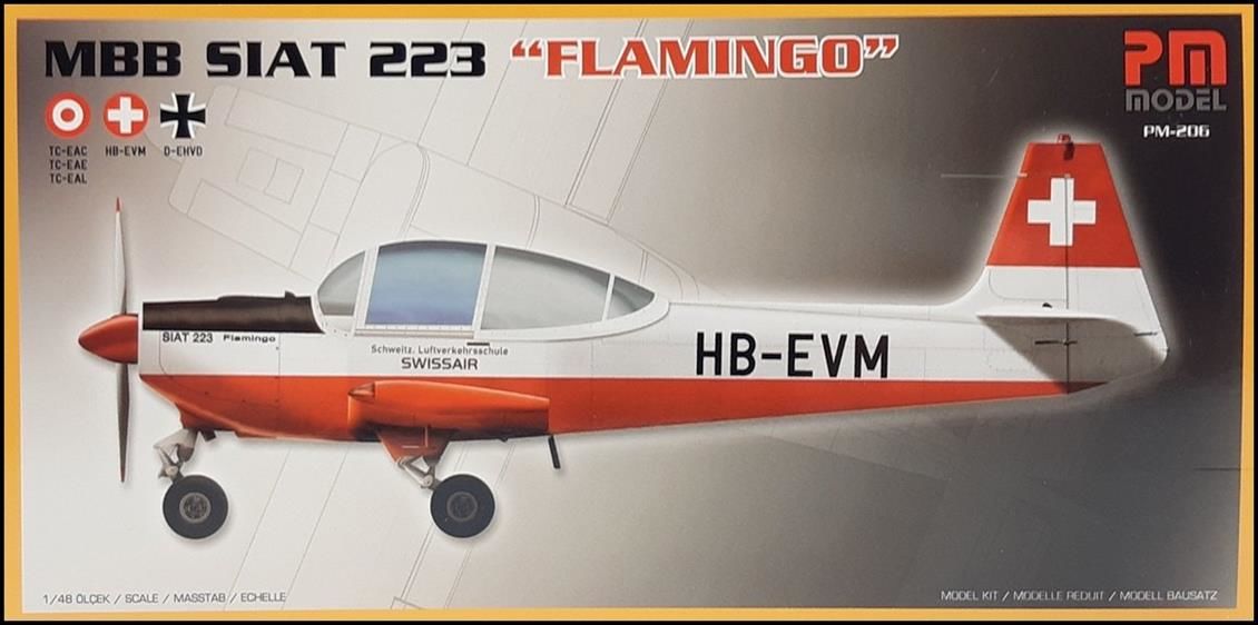 PM Model 206 1/72 MBB Siat 223 Flamingo Eğitim Uçağı Demonte Plastik Maketi