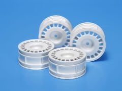 RALLY DISH WHEELS 4PCS. (WHITE, 26mm/+2)