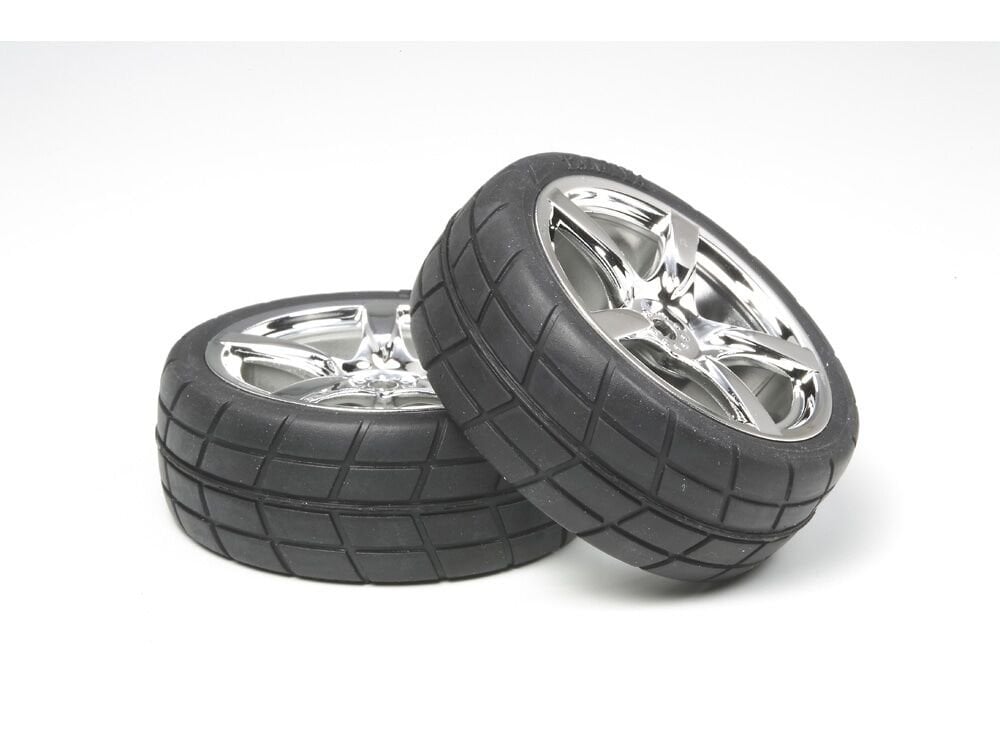 5-S P.Wheel w/Tire (2pcs) (24mm) 0mm Offset