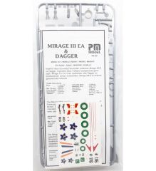 PM Model 207 1/72 Dassault Mirage III Avcı Uçağı Demonte Plastik Maketi